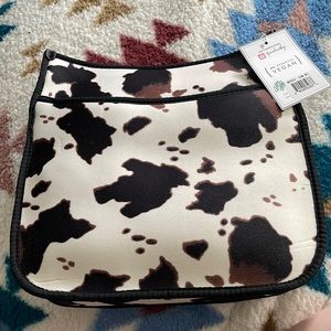 Cow print purse